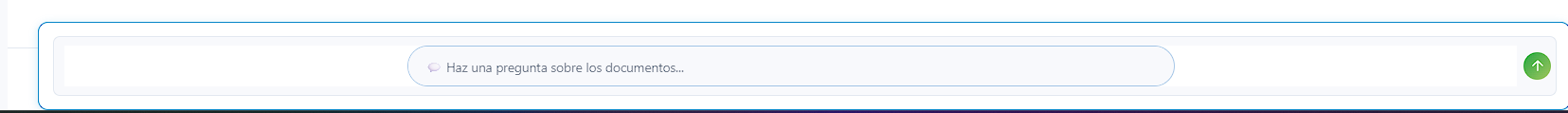 Campo de entrada de pregunta en el chat inteligente de AI Maximus